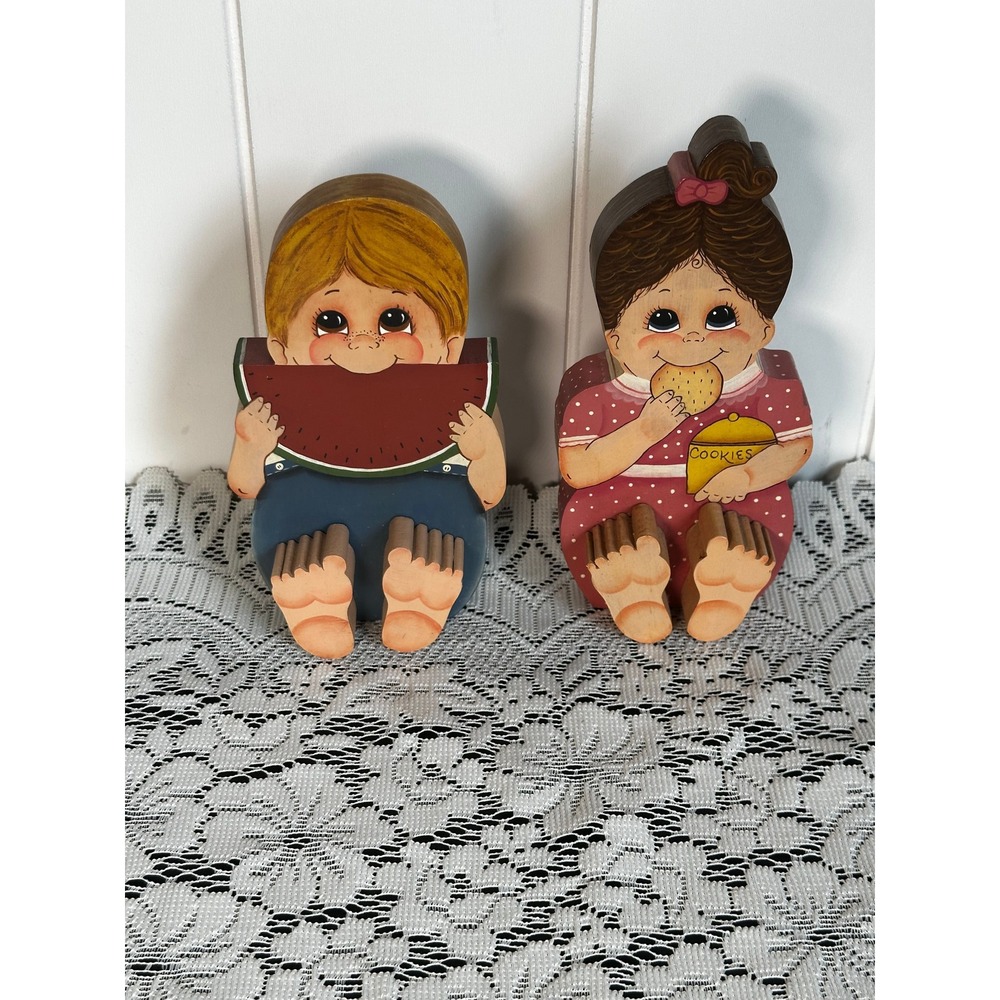Vintage Shelf Sitter Pair 🍉🍪